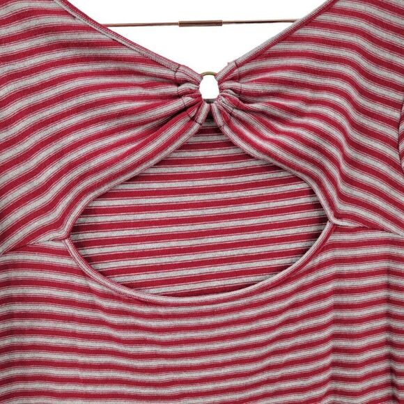 Free People We The Free Womens S Striped Frenchie T-Shirt Dress - Picture 3 of 5